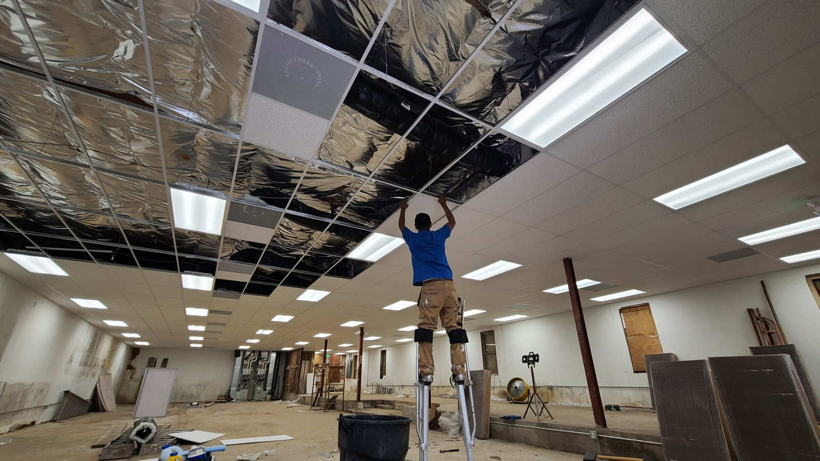 Drop ceiling installation