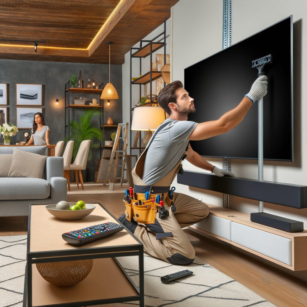 TV wall mounting