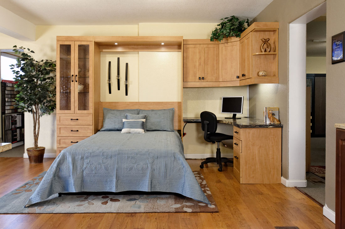 Wall Unit with cabinets & a Murphy Bed