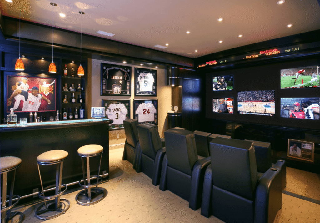 Sports man-cave
