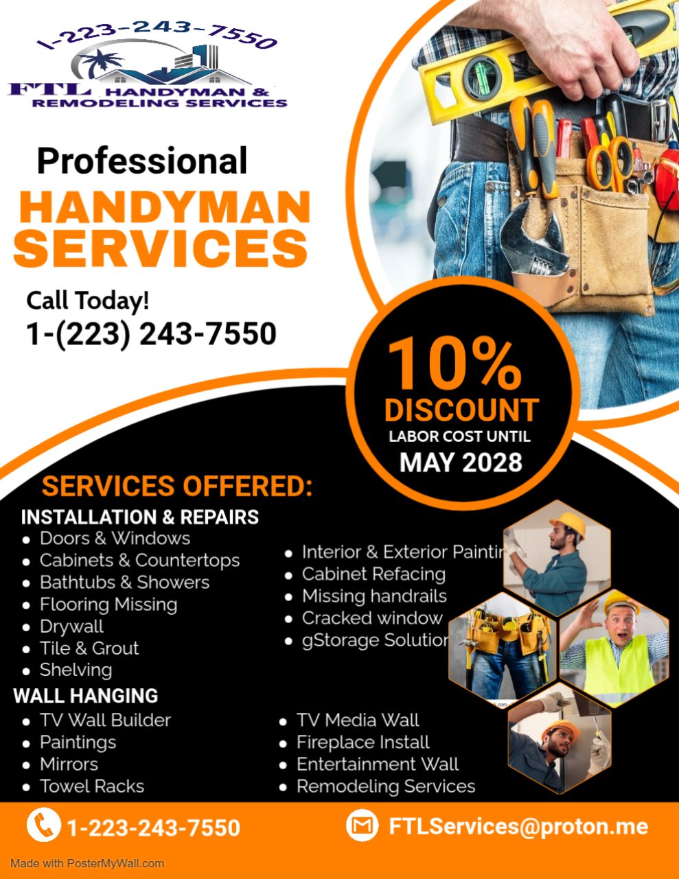 Handyman Poster of FTL Handyman & Remodeling Services of South Central PA